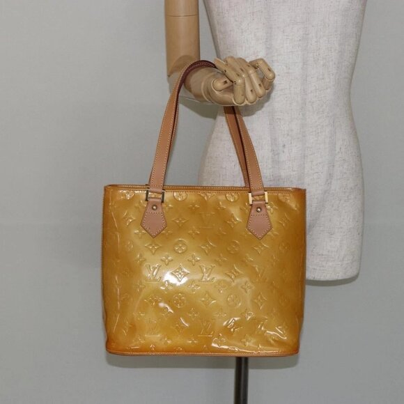 Louis Vuitton Handbags - LOUIS VUITTON Monogram Vernis Houston Hand Bag Beige